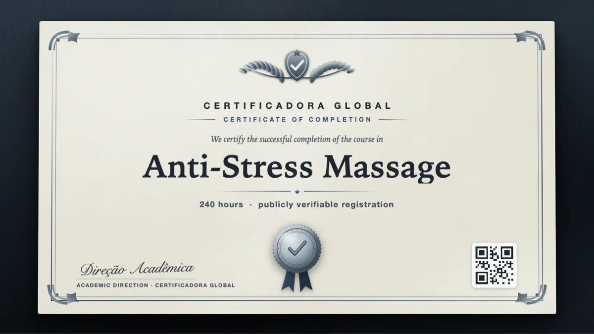 Cover of the Anti-Stress Massage course