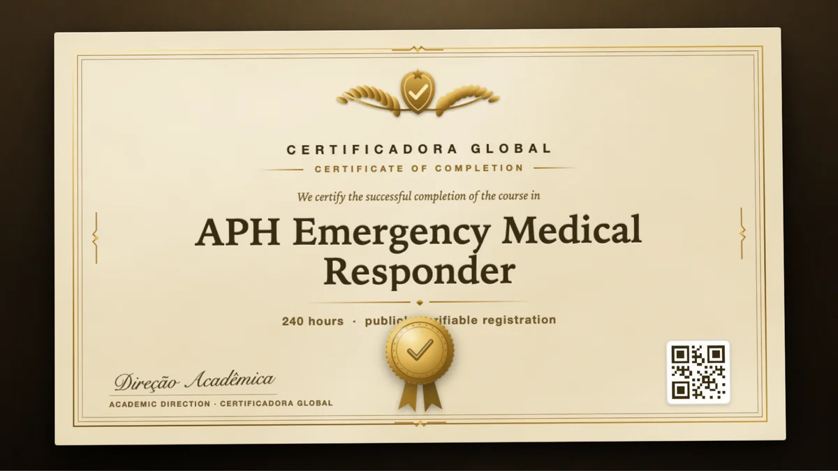 Cover of the APH Emergency Medical Responder course
