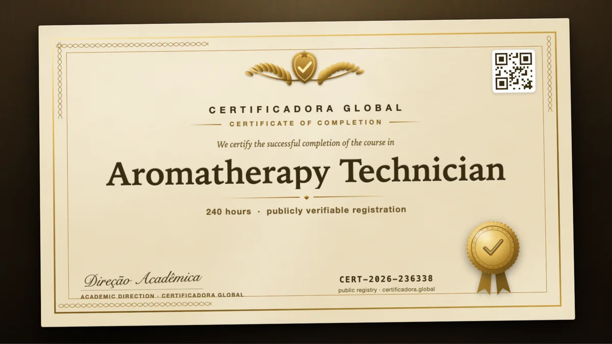 Cover of the Aromatherapy Technician course