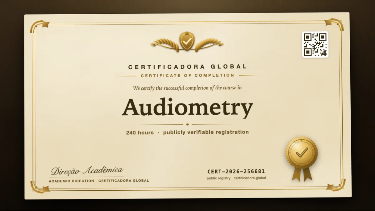Cover of the Audiometry course