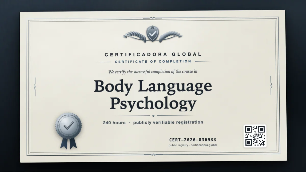 Cover of the Body Language Psychology course