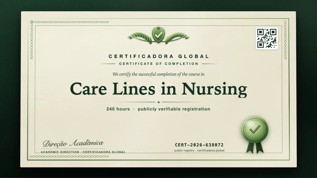Cover of the Care Lines in Nursing course