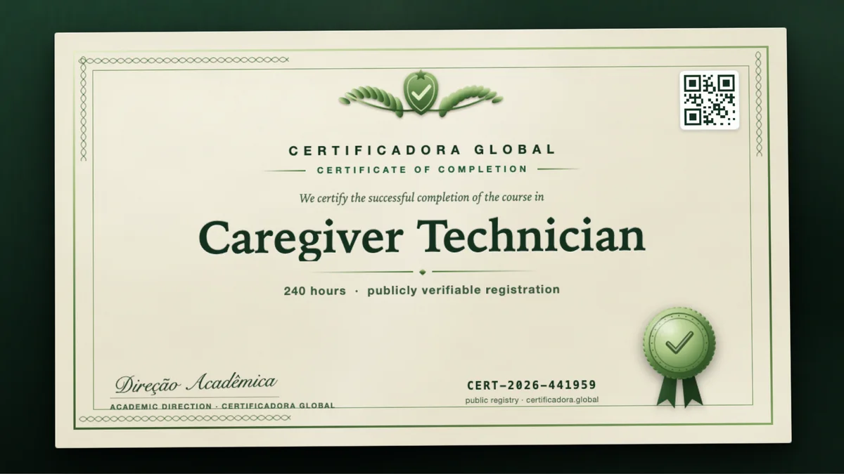 Cover of the Caregiver Technician course