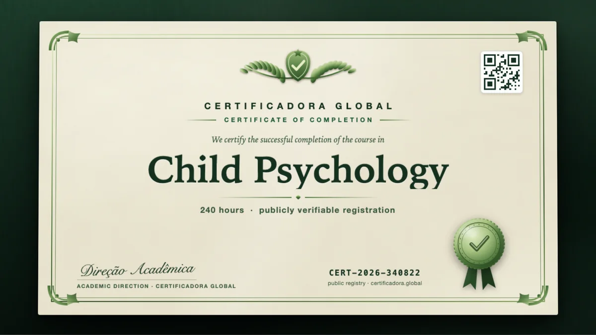 Cover of the Child Psychology course