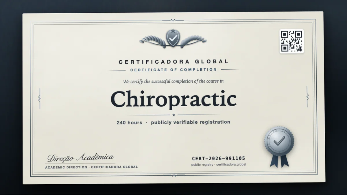 Cover of the Chiropractic course