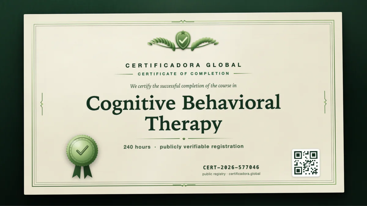 Cover of the Cognitive Behavioral Therapy course