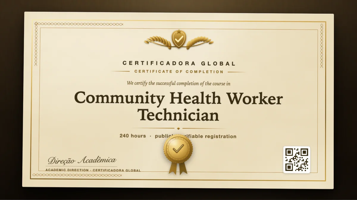 Cover of the Community Health Worker Technician course