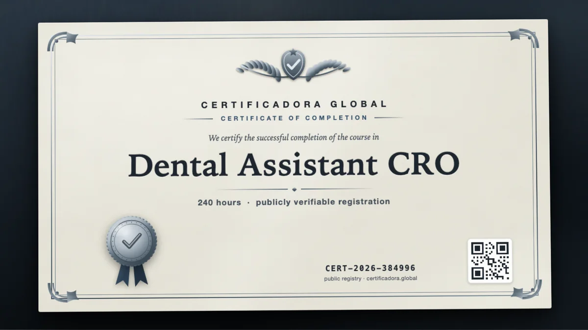 Cover of the Dental Assistant CRO course