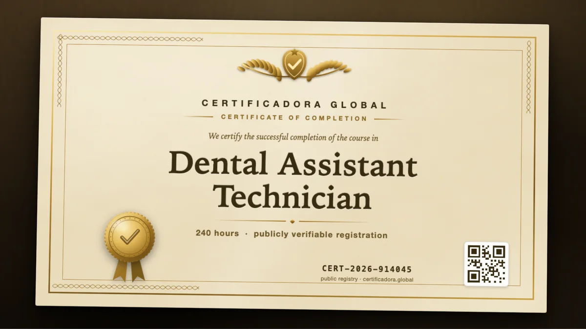 Cover of the Dental Assistant Technician course