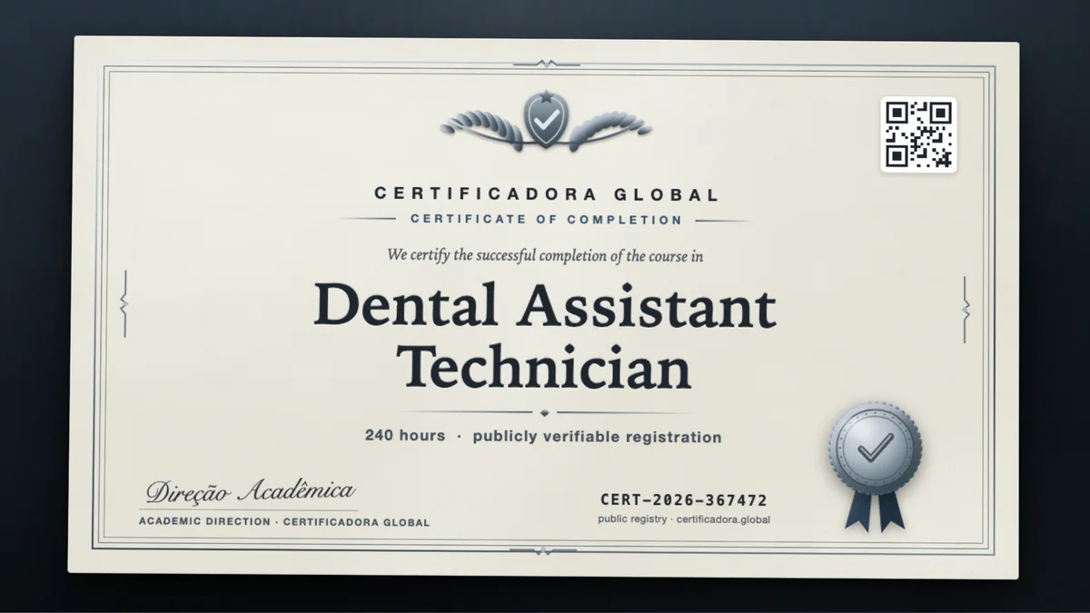 Cover of the Dental Assistant Technician course