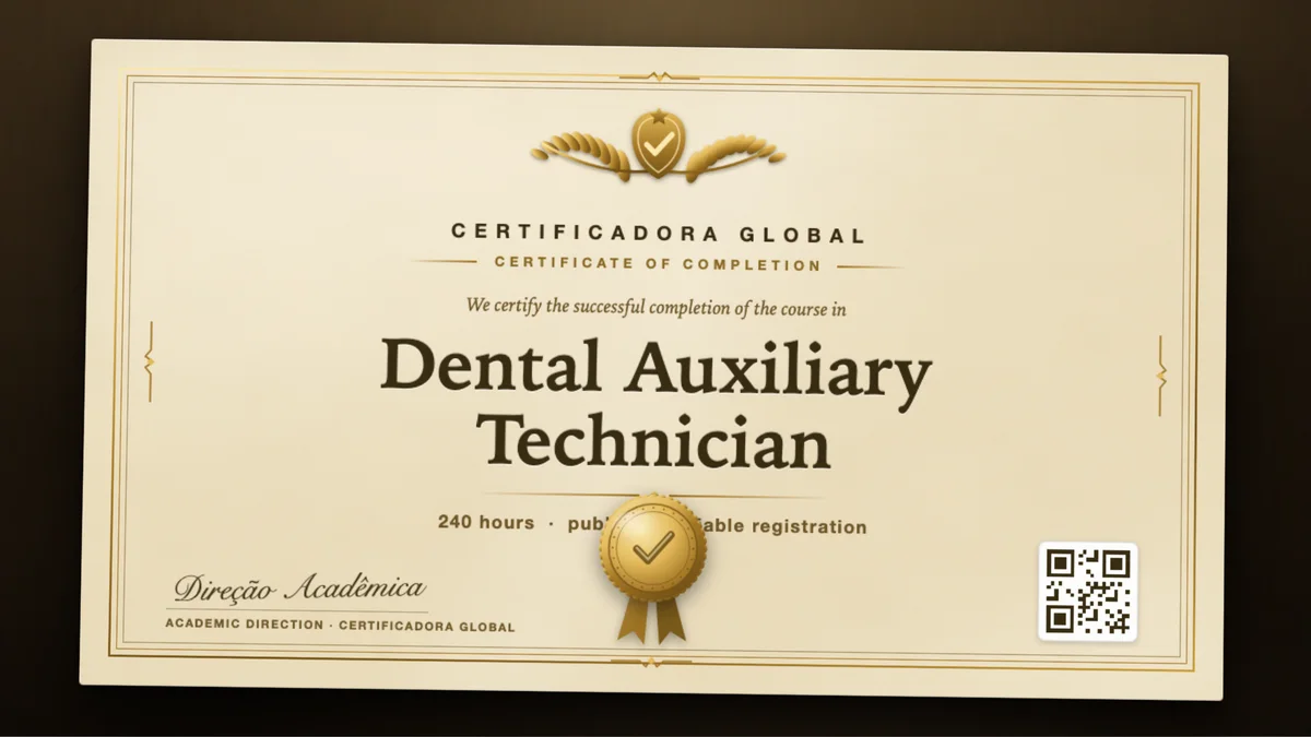 Cover of the Dental Auxiliary Technician course