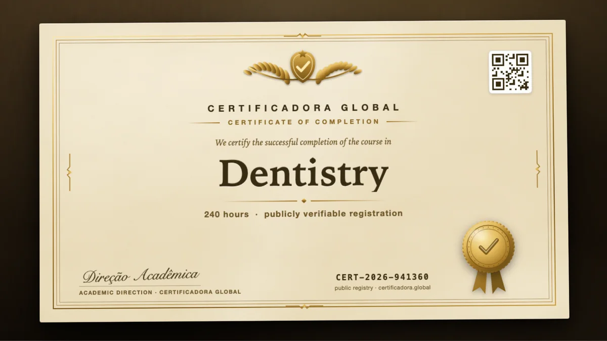 Cover of the Dentistry course