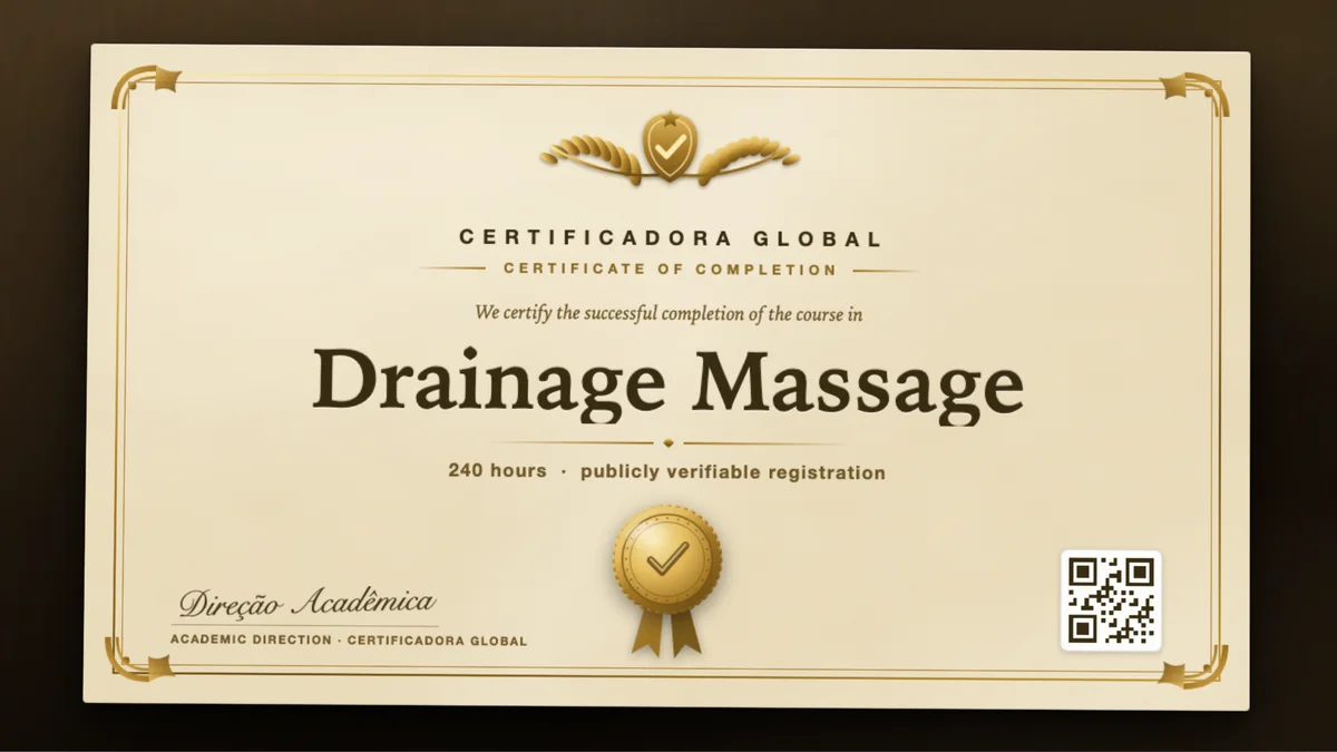 Cover of the Drainage Massage course