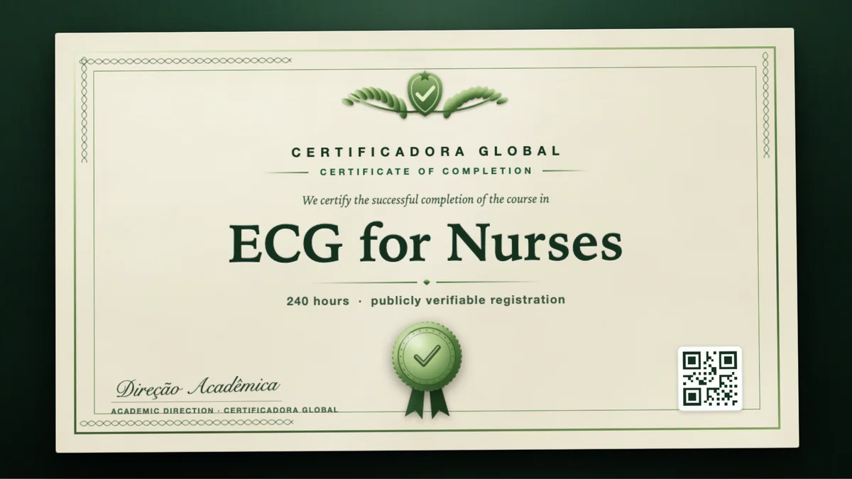 Cover of the ECG for Nurses course