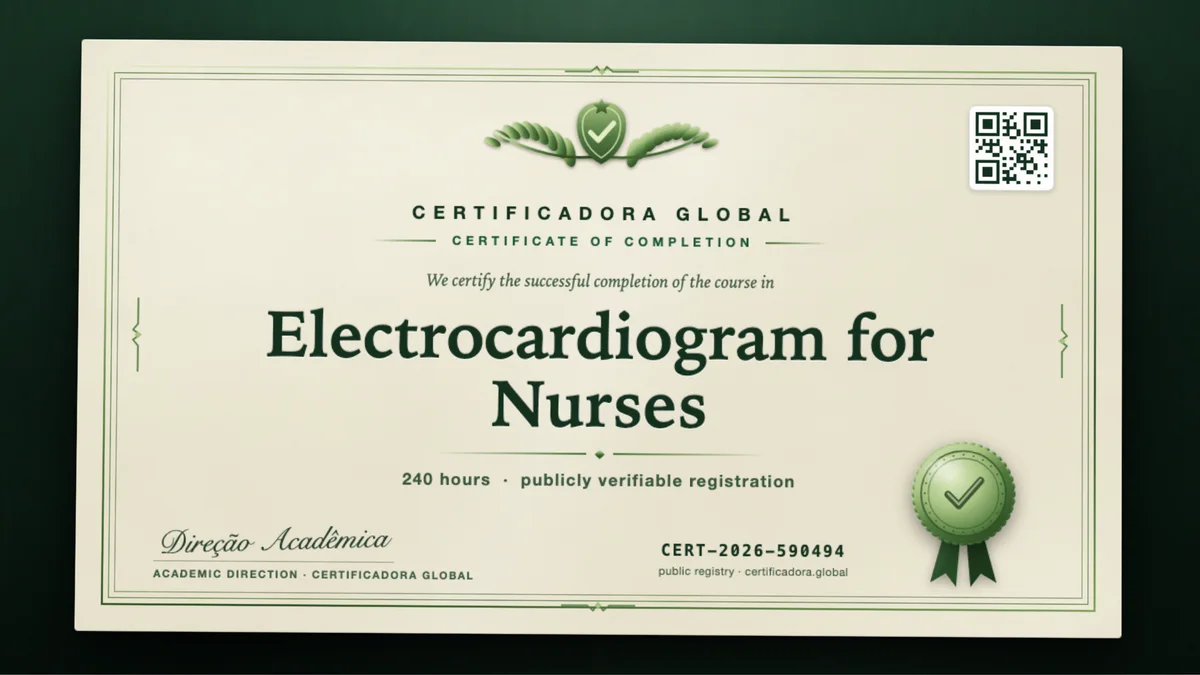 Cover of the Electrocardiogram for Nurses course