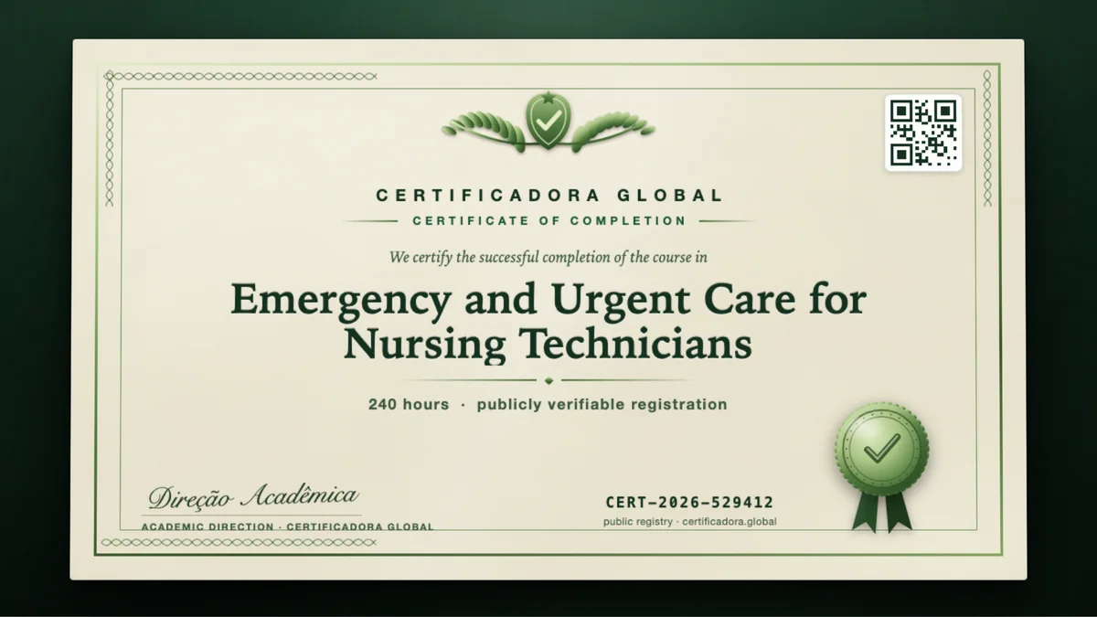 Cover of the Emergency and Urgent Care for Nursing Technicians course