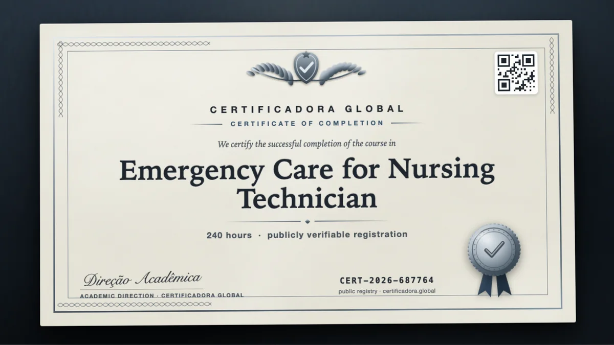 Cover of the Emergency Care for Nursing Technician course