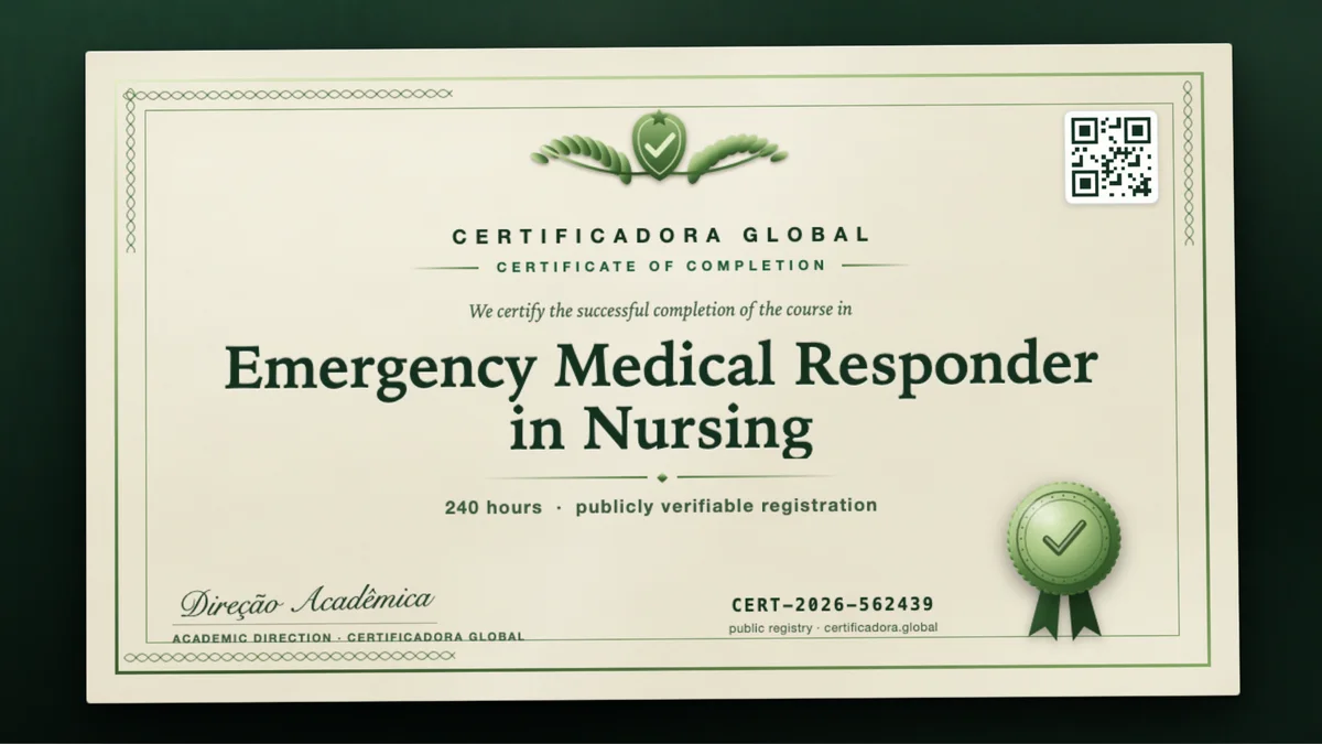 Cover of the Emergency Medical Responder in Nursing course