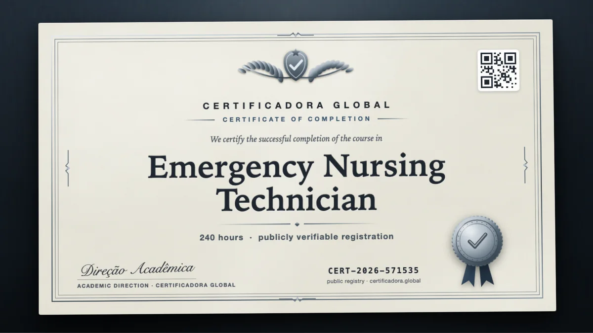 Cover of the Emergency Nursing Technician course