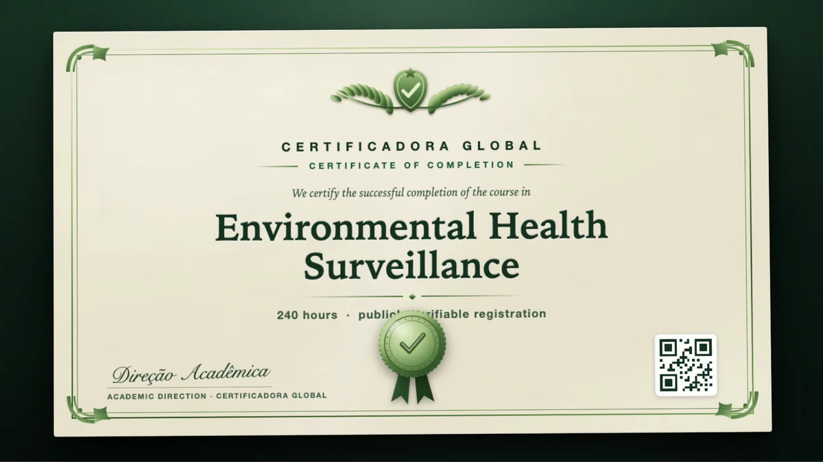 Cover of the Environmental Health Surveillance course