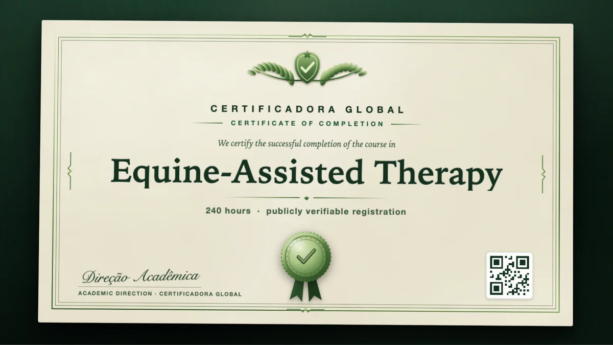 Cover of the Equine-Assisted Therapy course