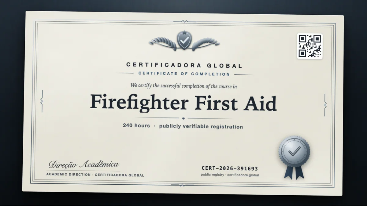Cover of the Firefighter First Aid course