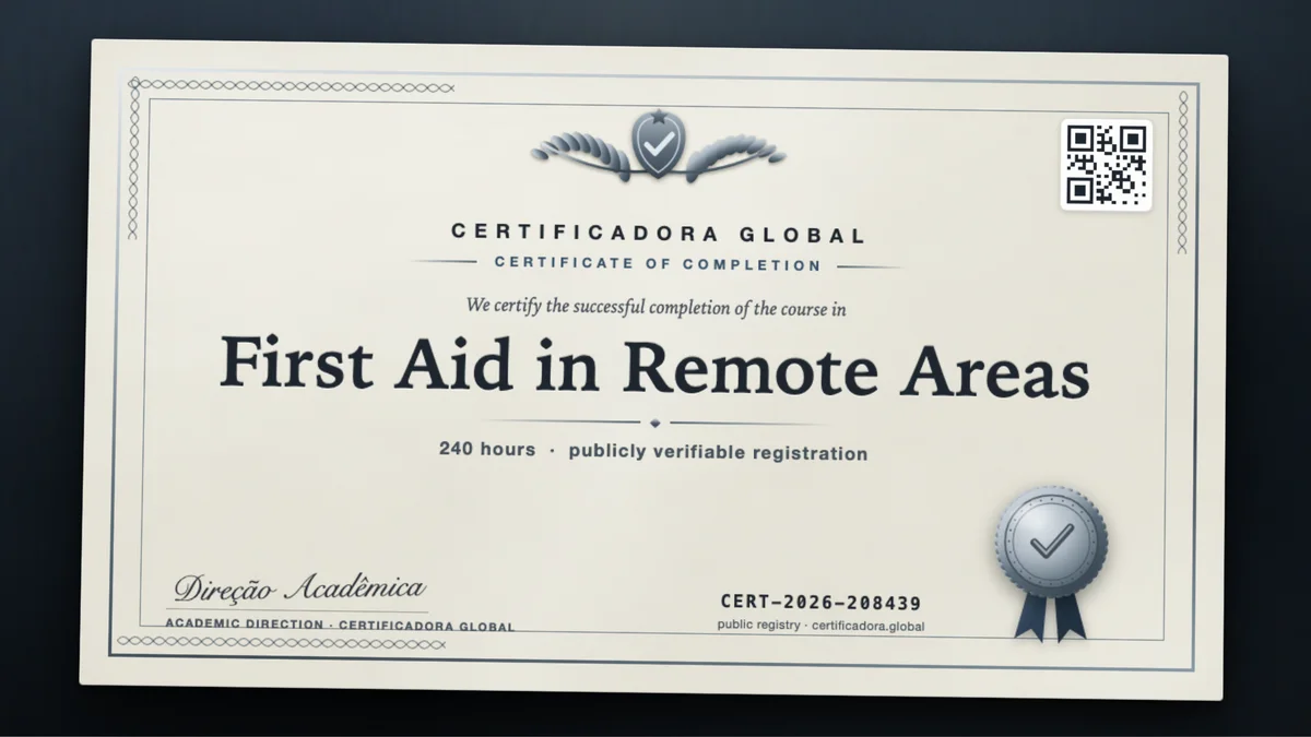 Cover of the First Aid in Remote Areas course