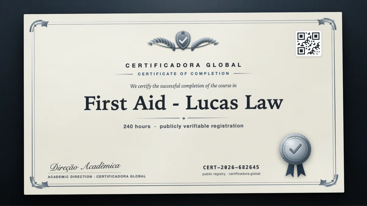 Cover of the First Aid - Lucas Law course