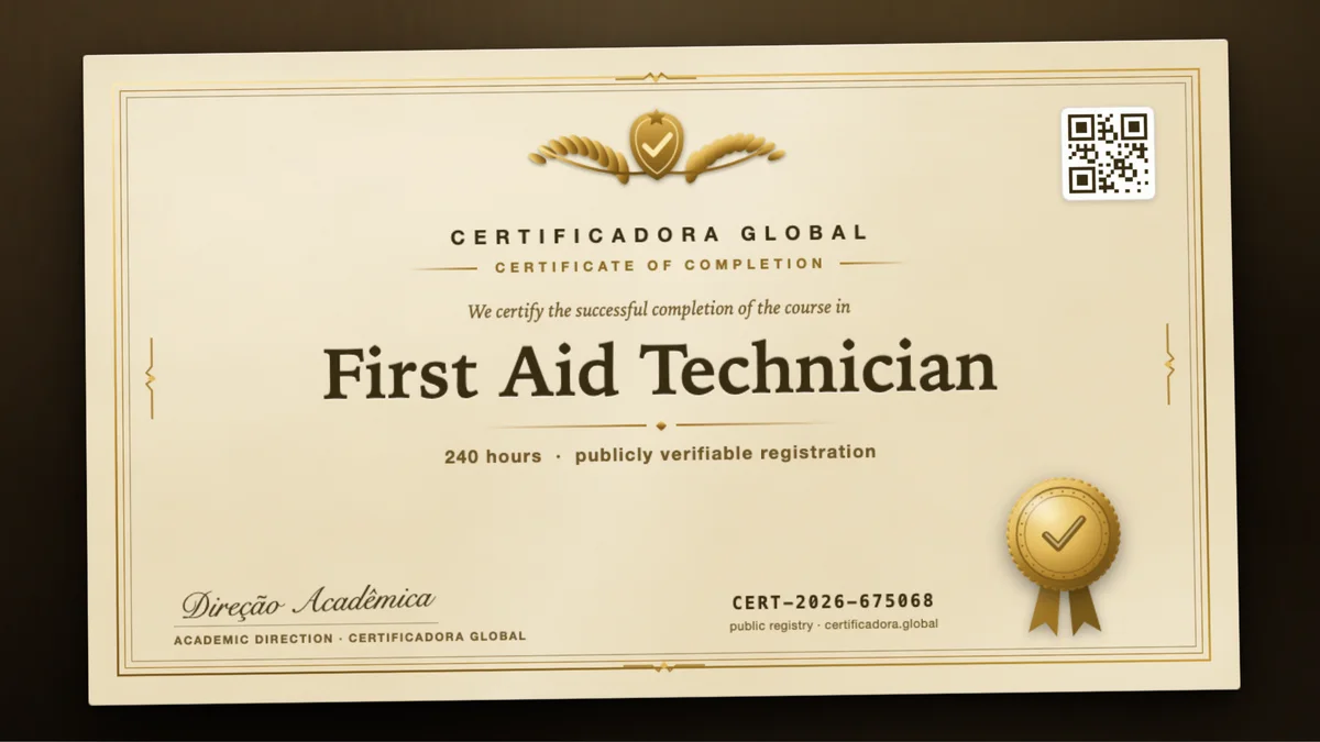 Cover of the First Aid Technician course