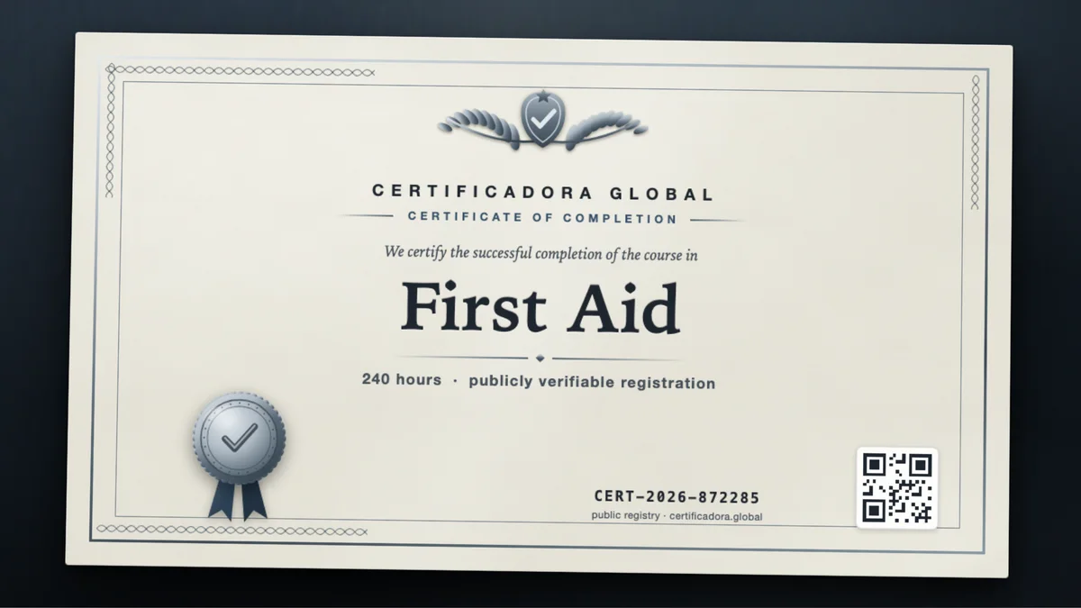 Cover of the First Aid course