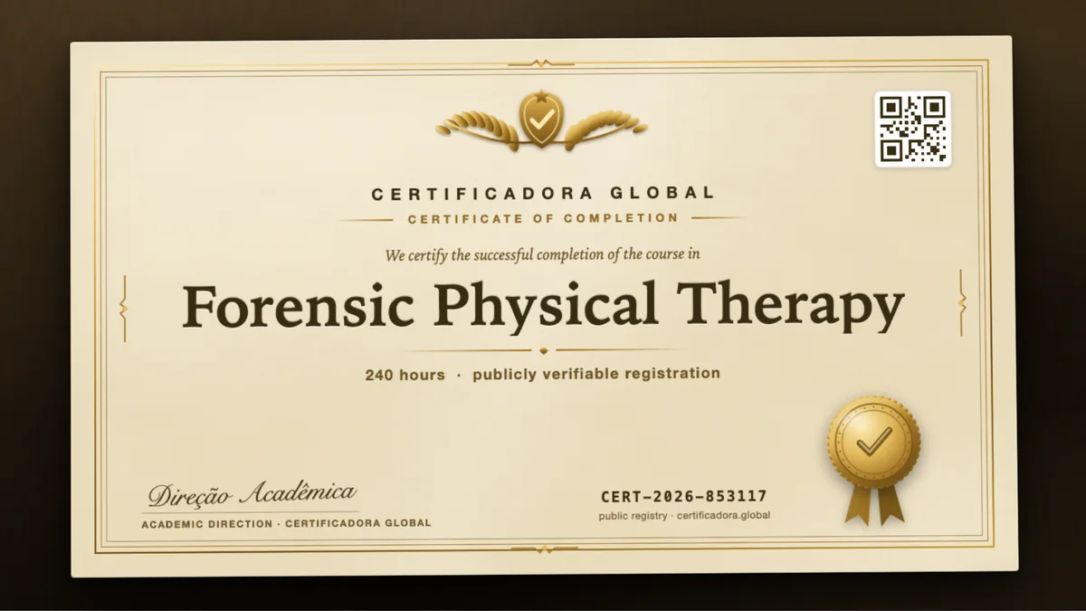 Cover of the Forensic Physical Therapy course