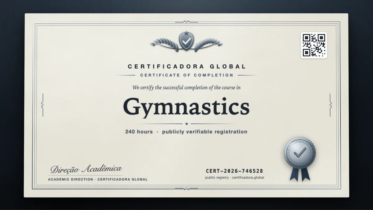 Cover of the Gymnastics course