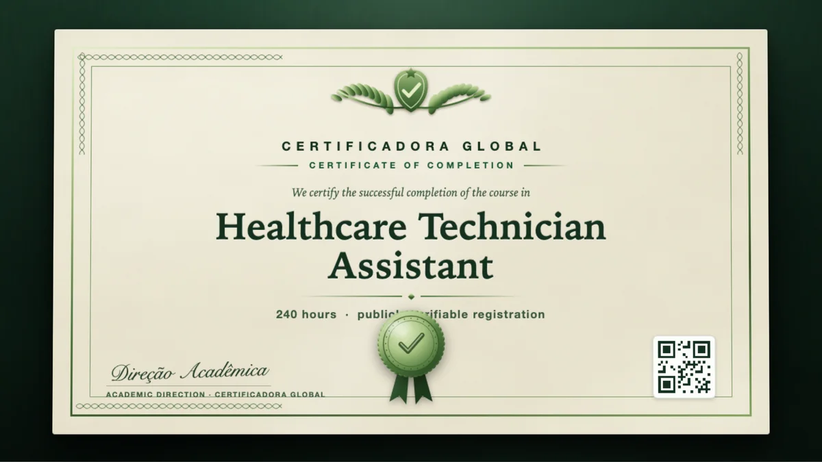 Cover of the Healthcare Technician Assistant course