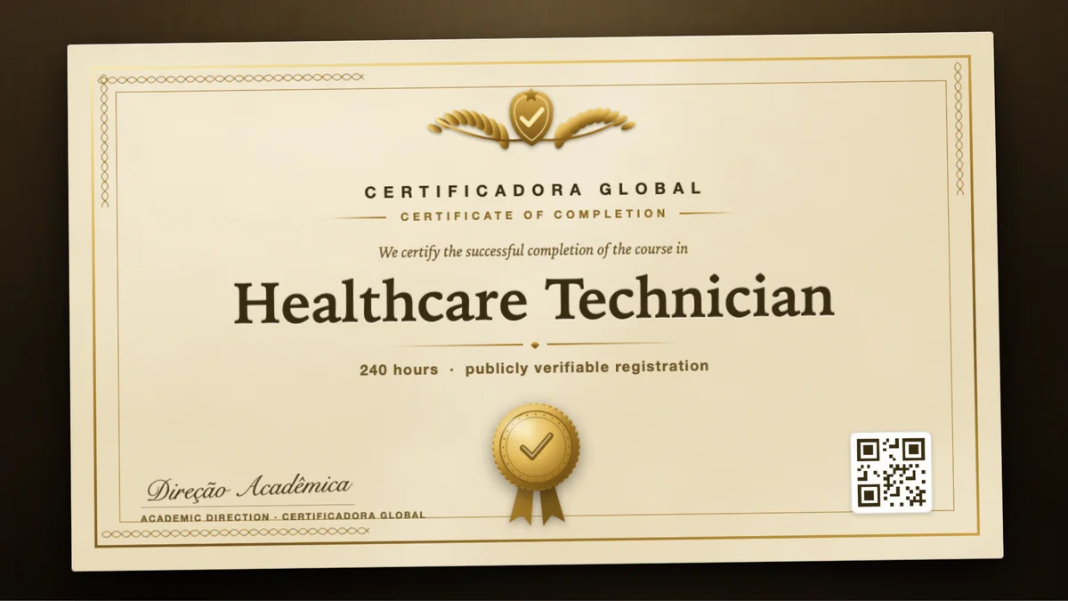 Cover of the Healthcare Technician course