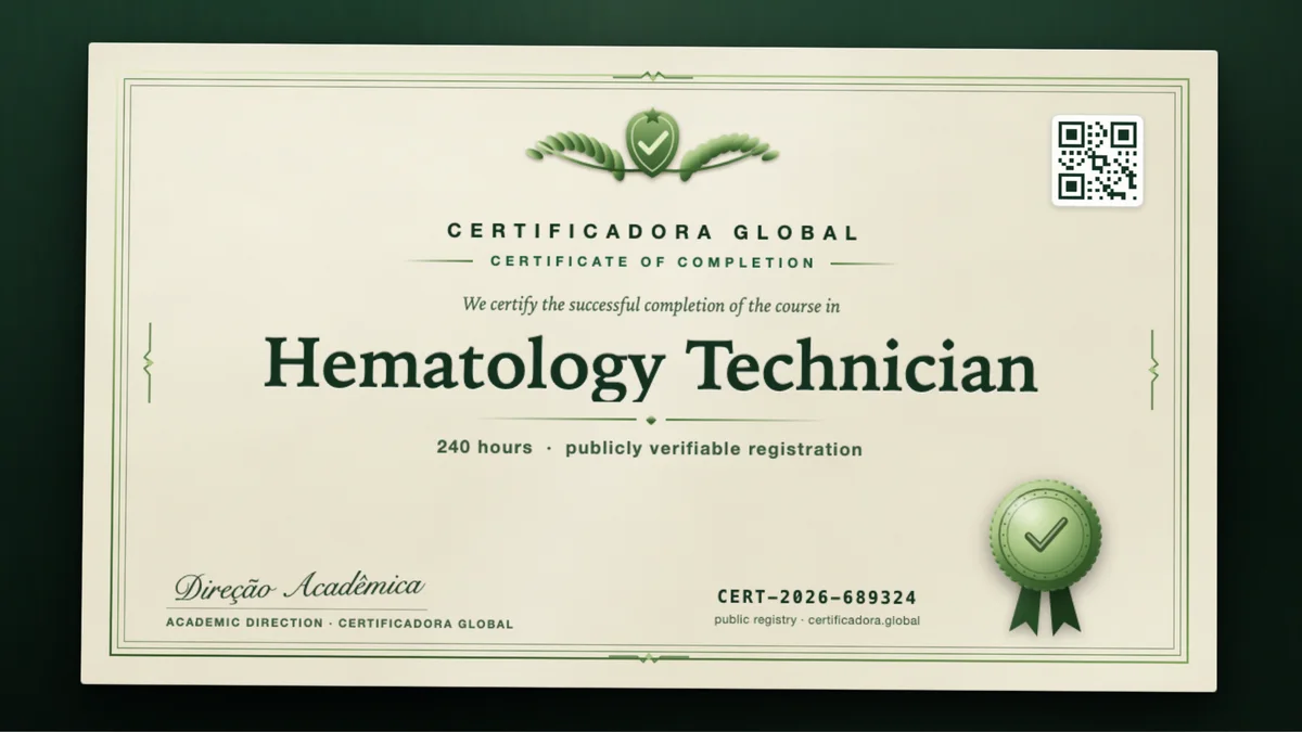 Cover of the Hematology Technician course