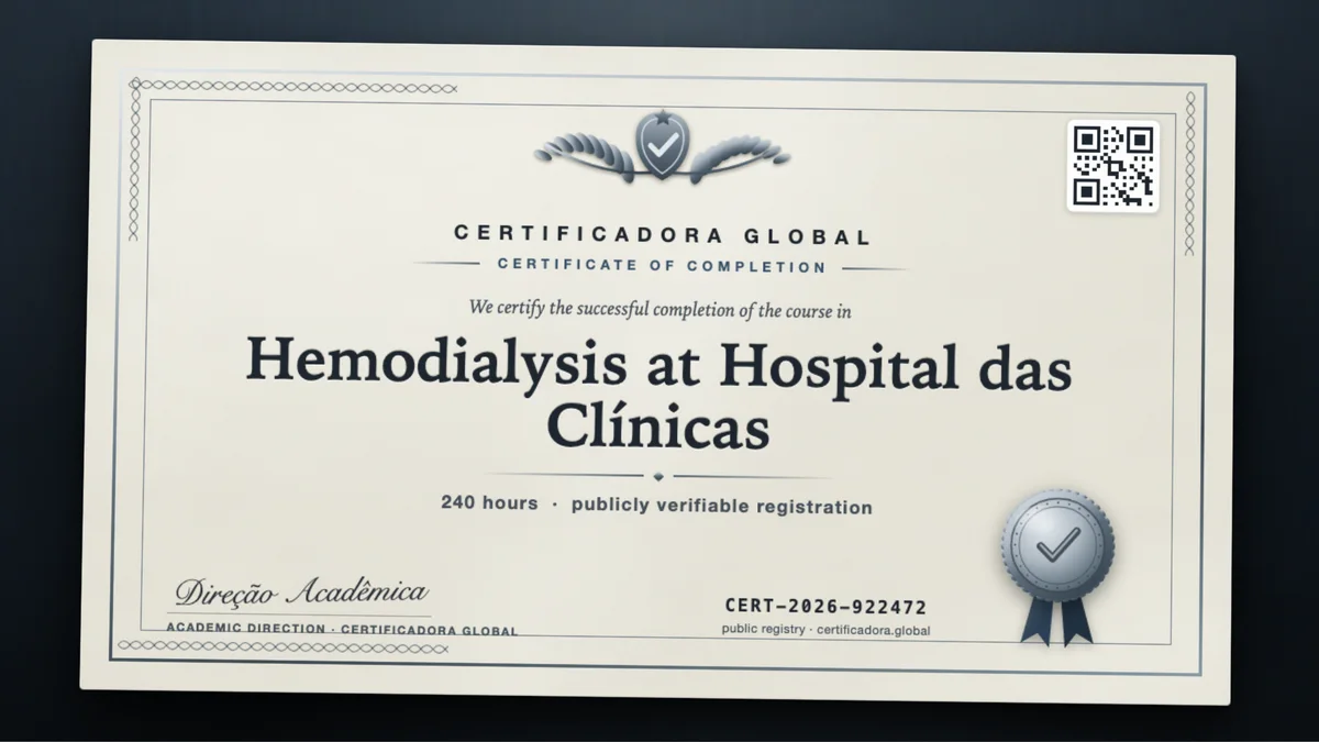 Cover of the Hemodialysis at Hospital das Clínicas course