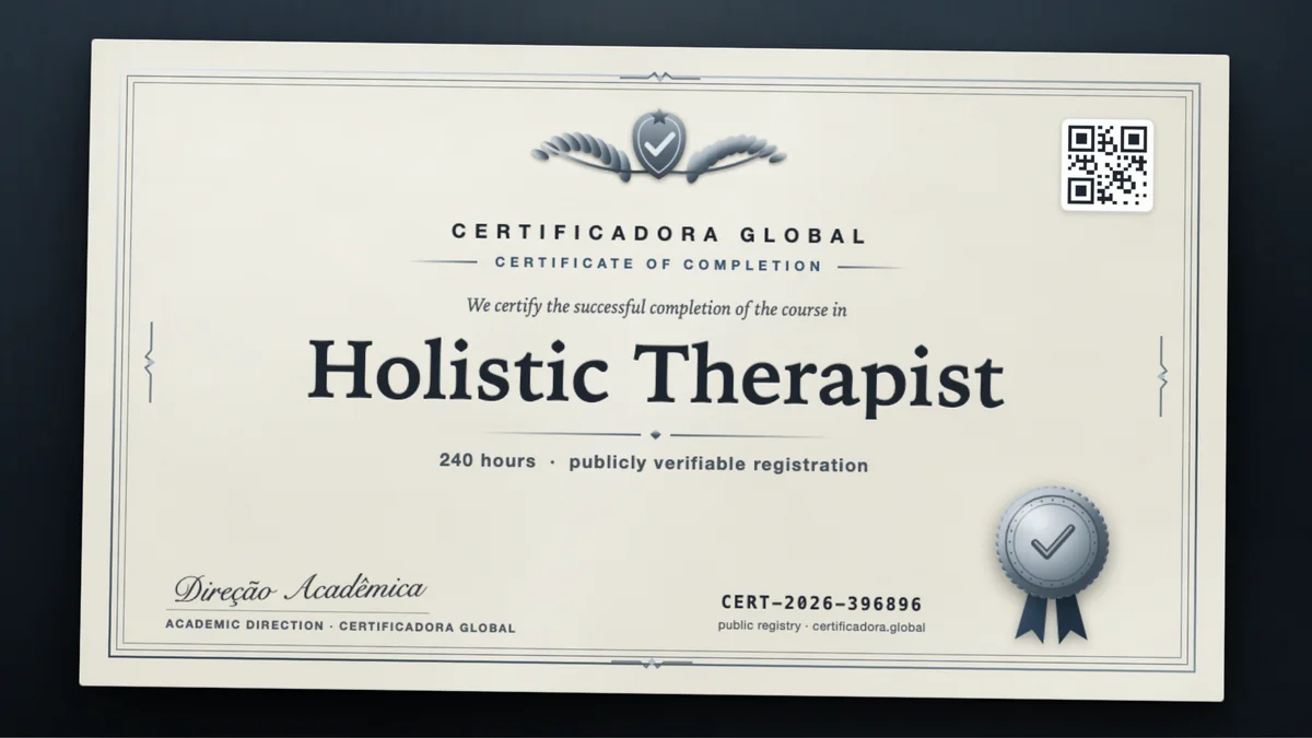 Cover of the Holistic Therapist course