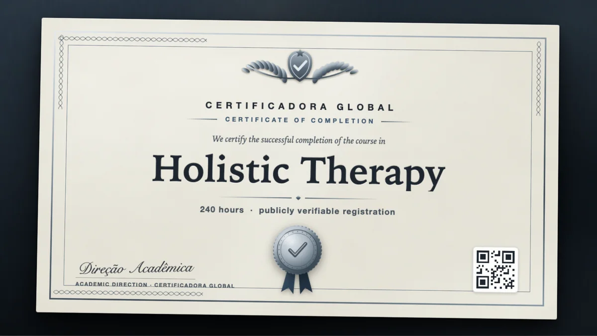 Cover of the Holistic Therapy course