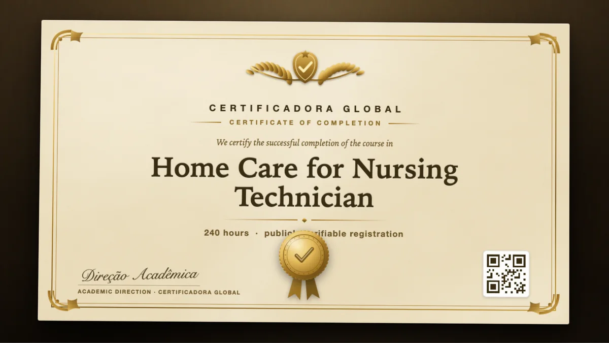 Cover of the Home Care for Nursing Technician course