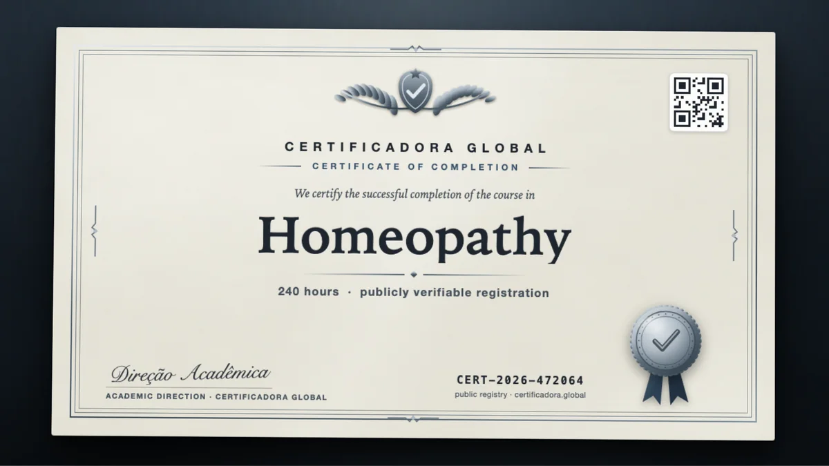 Cover of the Homeopathy course