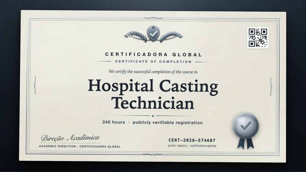 Cover of the Hospital Casting Technician course