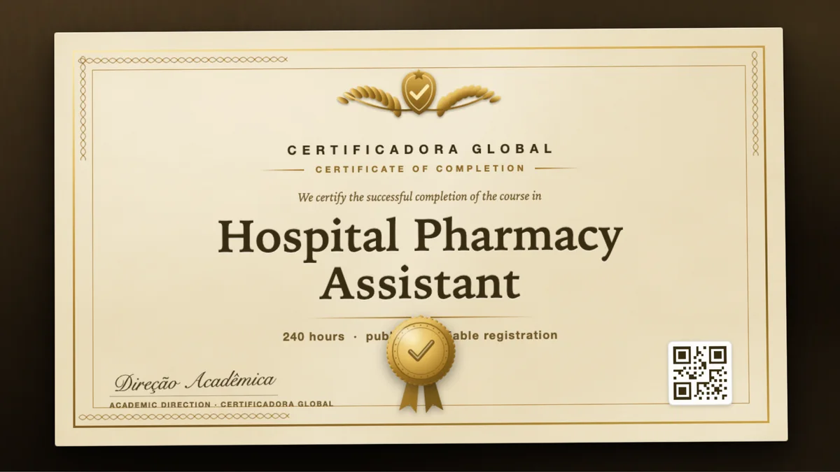 Cover of the Hospital Pharmacy Assistant course