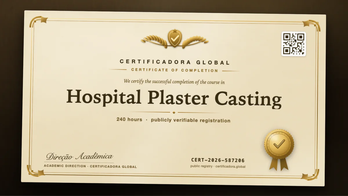 Cover of the Hospital Plaster Casting course