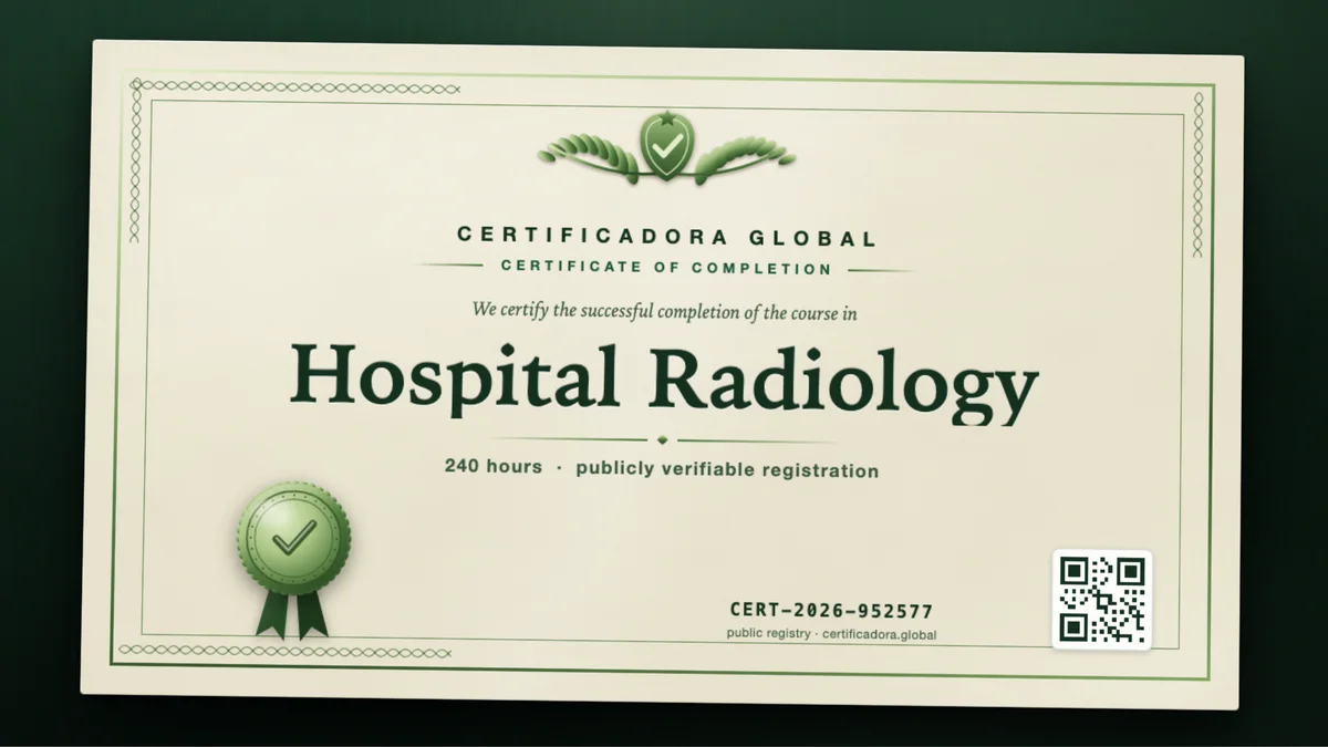 Cover of the Hospital Radiology course