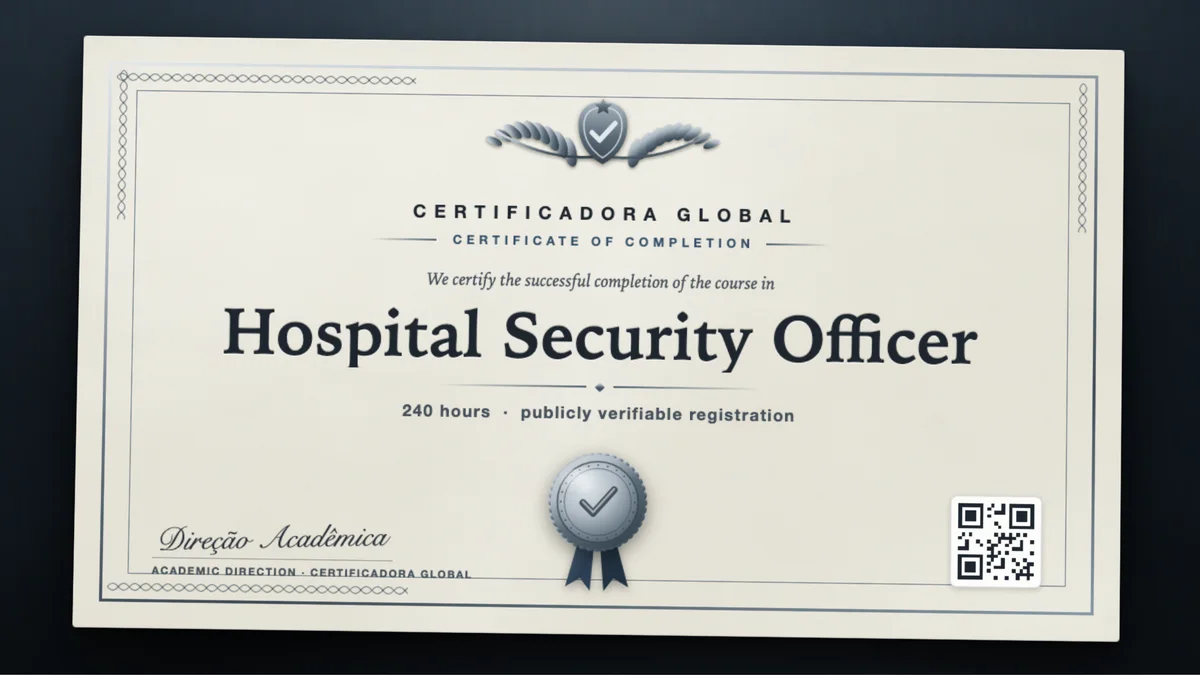 Cover of the Hospital Security Officer course