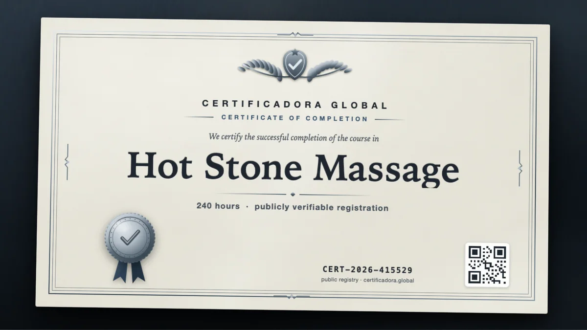 Cover of the Hot Stone Massage course