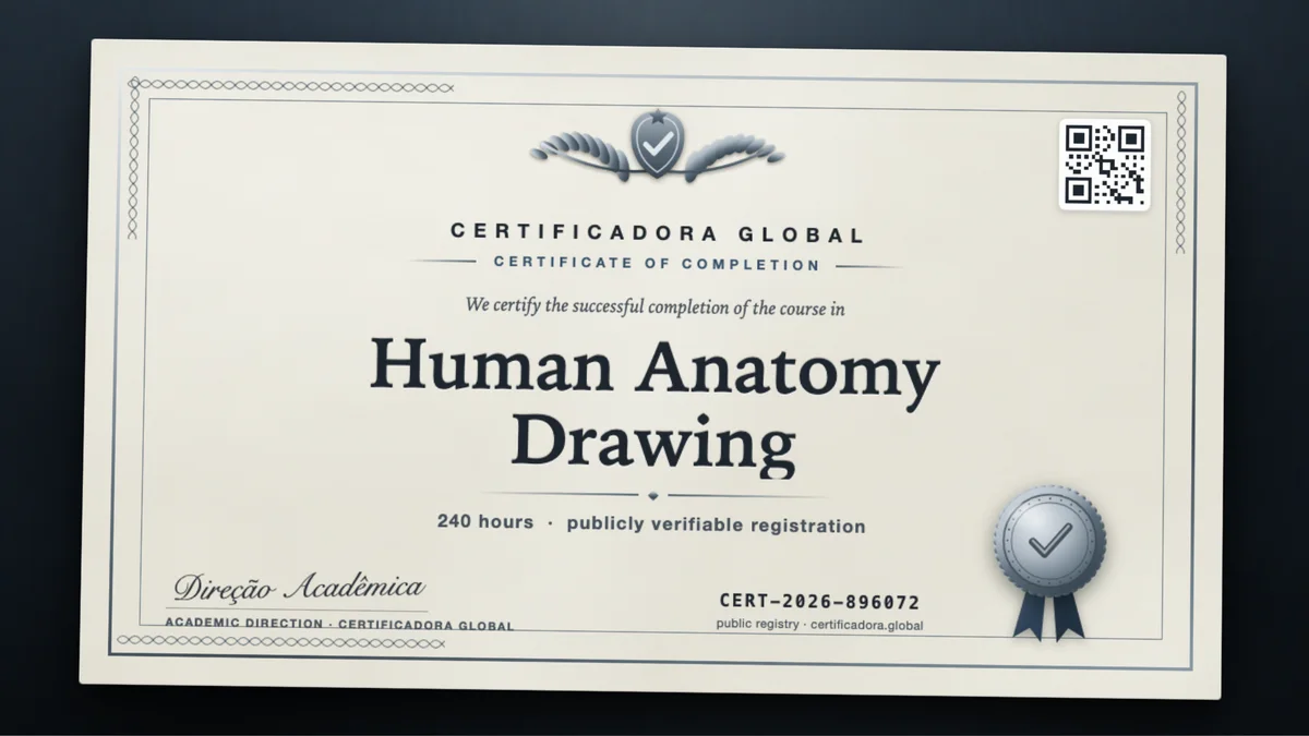 Cover of the Human Anatomy Drawing course