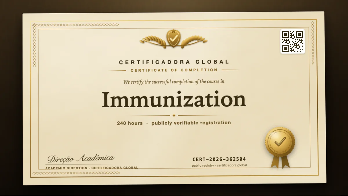 Cover of the Immunization course