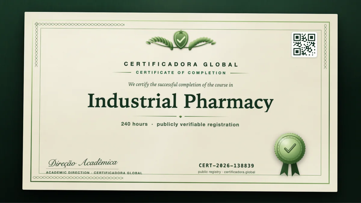 Cover of the Industrial Pharmacy course