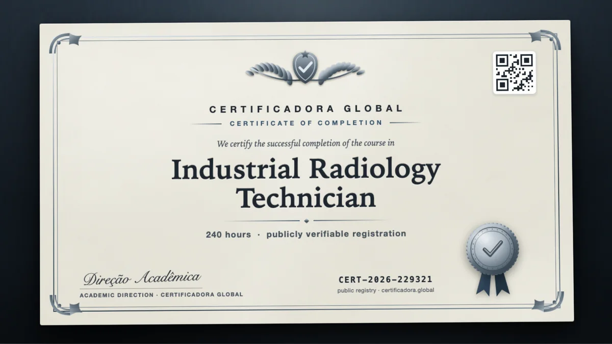 Cover of the Industrial Radiology Technician course
